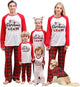 Matching Family Pajamas Sets Christmas PJ's with Letter and Bottom Loungewear