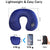 Inflatable Neck Travel Pillow Kit with Earplugs, Eye Mask