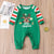 2023 Christmas Matching Family Pajamas Set Letter Print Xmas Outfit Father Mother Kid Deer Top+Stripe Pants Jammies Baby Romper