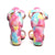 Women's Floral Chunk High Heel Pump Sandals